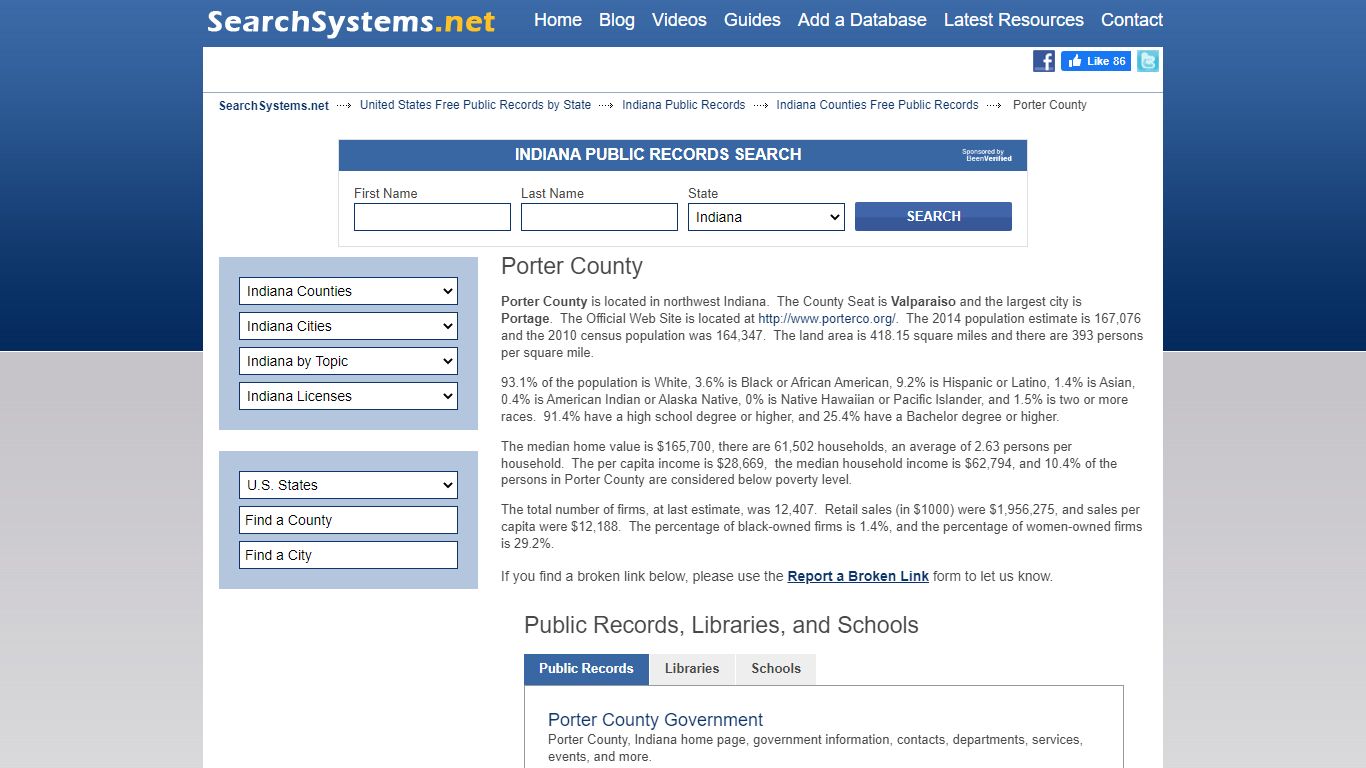 Porter County Criminal and Public Records